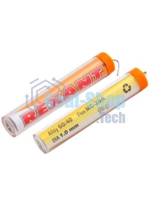 Припой с канифолью Rexant 10 гр.d=1.0 мм (Sn60 Pb40 Flux 2.2%)