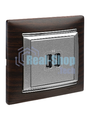 Розетка 2-ая USB | 770270 | Legrand Valena Алюминий