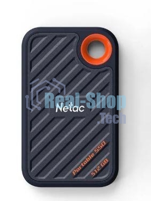 Внешний SSD Netac ZX20, 512 Gb, USB 3.2 Gen 2x2 Type-C, R/W 2000/1800, черный