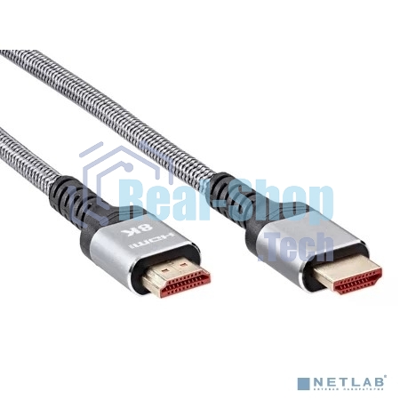 Кабель HDMI 19M/M,ver. 2.1 8KX60Hz (Econom) оплетка 3m iOpen ACG859A-3.0