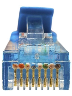 Патч-корд Suprlan 10-0147 UTP RJ-45 вил.-вилка RJ-45 cat.5e 1м синий LSZH 24AWG