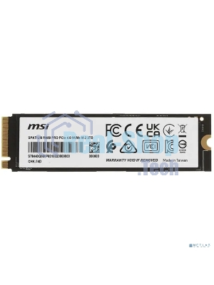 Накопитель SSD MSI SPATIUM M480 PRO, 2Tb, M.2 2280, PCIe 4.0 x4, NVMe, R/W 7400/7000