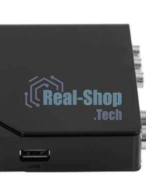 Ресивер эфирный цифровой DVB-T2 HD HD-555 пластик, дисплей, Эфир