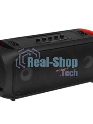Колонка портативная Ural Молния Огонь черный/оранжевый 35W 1.1 BT/3.5Jack/USB-C 10м 2200mAh (без.бат)