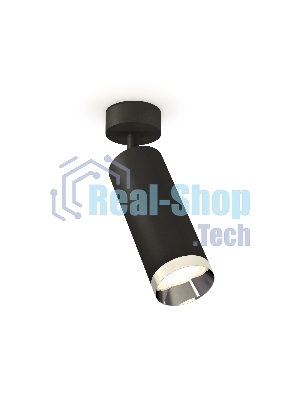 Светильник Ambrella Light XM6343003 SBK/PSL черный песок/серебро полированное MR16 GU5.3 (A2210, C6343, N6132)