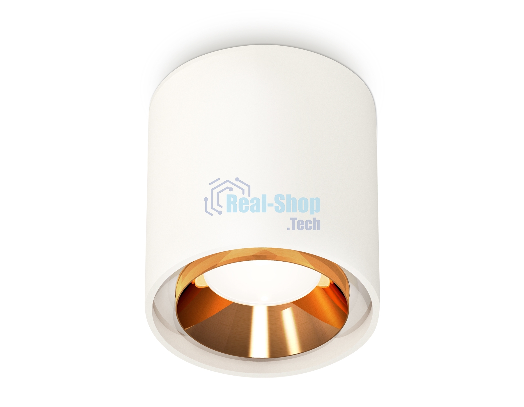 Светильник Ambrella Light XS7722004 SWH/PYG белый песок/золото желтое полированное MR16 GU5.3 (C7722, N7034)