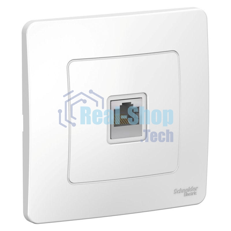 Розетка компьютерная СП Blanca RJ45 кат.5e бел. SchE BLNIS045001