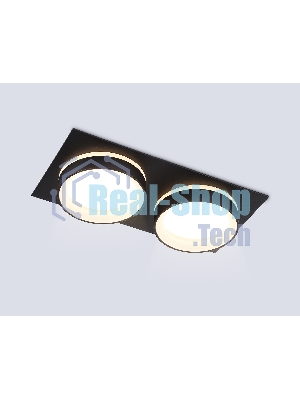 Светильник Ambrella light TN6712/2 BK черный IP44 GX53/2 max 15W 210*105*45