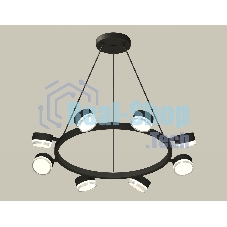 Светильник Ambrella light XB9198203/8 SBK/FR/CL черный песок/белый матовый/прозрачный GX53 (C9198, N8399)