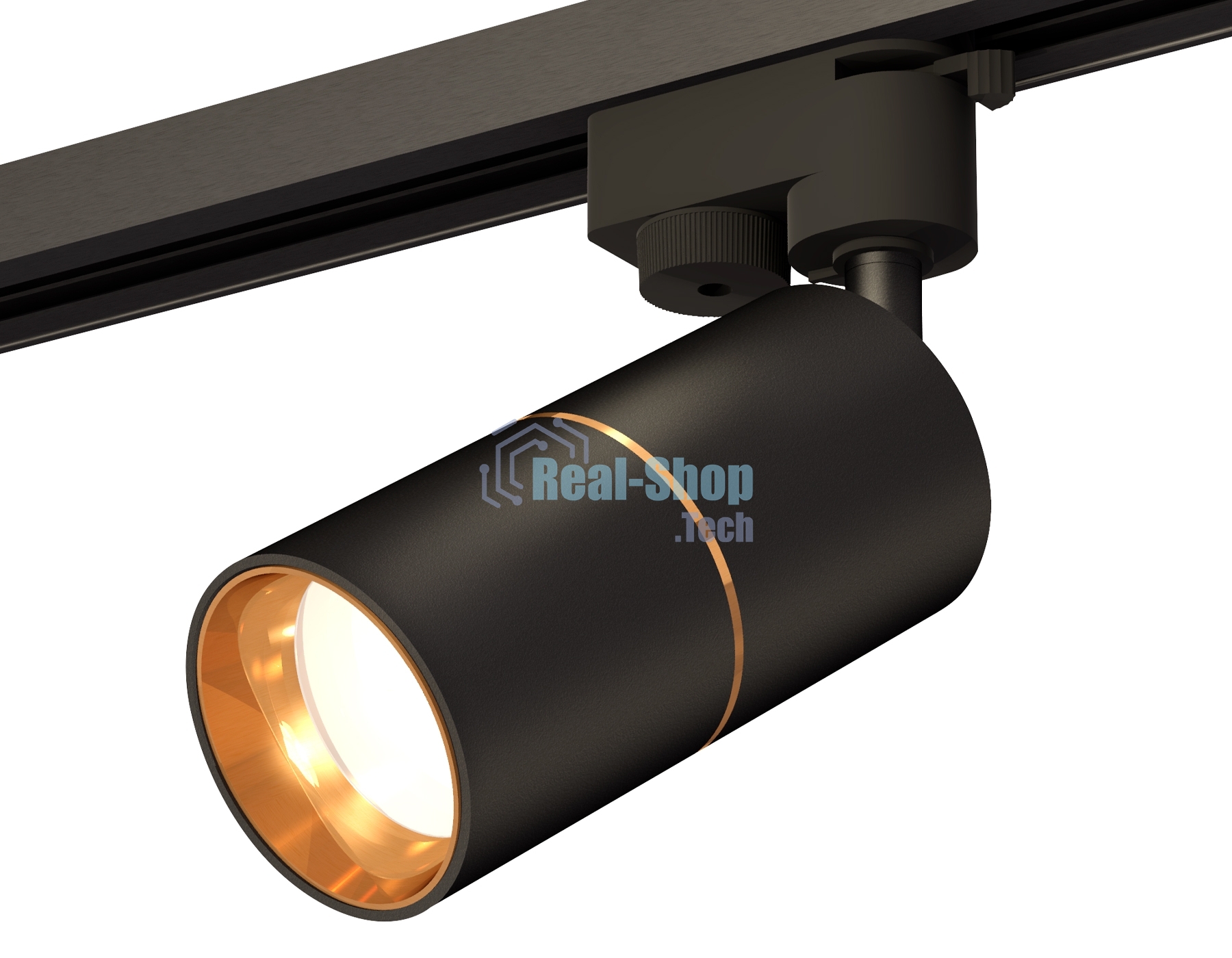 Светильник Ambrella light XT6302020 SBK/PYG черный песок/золото желтое полированное MR16 GU5.3
