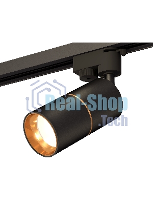 Светильник Ambrella light XT6302020 SBK/PYG черный песок/золото желтое полированное MR16 GU5.3