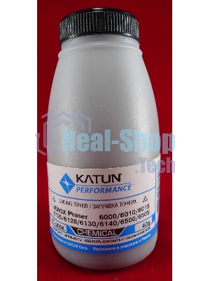 Тонер Xerox Phaser 6000/6010/6015/6125/6128/6130/6140/6500/6505черный, химический (фл.40г.) Katun фас. России
