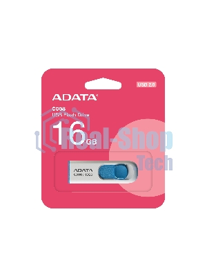 Флешка USB ADATA C008 (AC008-16G-RWE), 16Gb, USB 2.0, R/W 15/5, белый/синий