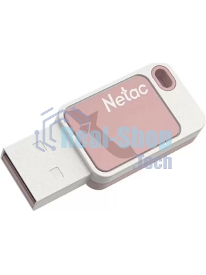 Флешка USB Netac UA31 (NT03UA31N-064G-20PK), 64Gb, USB 2.0, R/W 110/45, розовый/белый