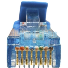 Патч-корд Suprlan 10-0148 UTP RJ-45 вил.-вилка RJ-45 cat.5e 2м синий LSZH 24AWG