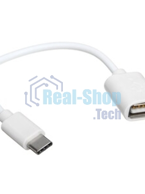 Кабель Rexant USB OTG Type-C на USB шнур 0.15M белый