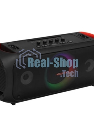Колонка портативная Ural Молния Огонь черный/оранжевый 35W 1.1 BT/3.5Jack/USB-C 10м 2200mAh (без.бат)