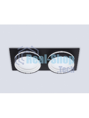 Светильник Ambrella light TN6712/2 BK черный IP44 GX53/2 max 15W 210*105*45