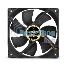 Вентилятор для корпуса ExeGate ExtraPower EP12025S3P черный, 120 мм, 1800 об/мин, 28 дБ, 3 pin