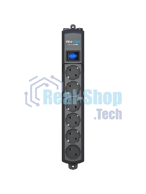 Сетевой фильтр Pilot S Max (5 euros + 1GP), 15A/3.5kVA, automatic, 10 m, graphite