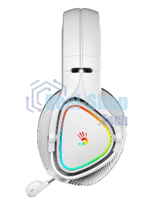 Гарнитура проводная с микрофоном A4Tech Bloody MR710 серый BT оголовье (MR710 GREY)