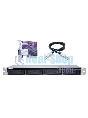 Полка расширения сетевого хранилища без дисков SMB QNAP TL-R400S SATA 6Gb/s JBOD storage enclosure, 4-tray 3,5