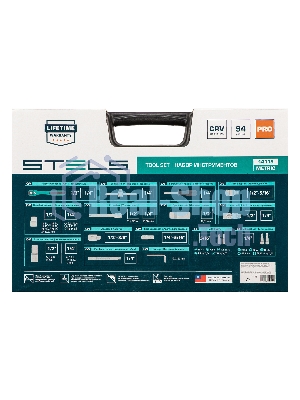 Набор инструментов Stels 94 предмета, 12 гранные головки 14118