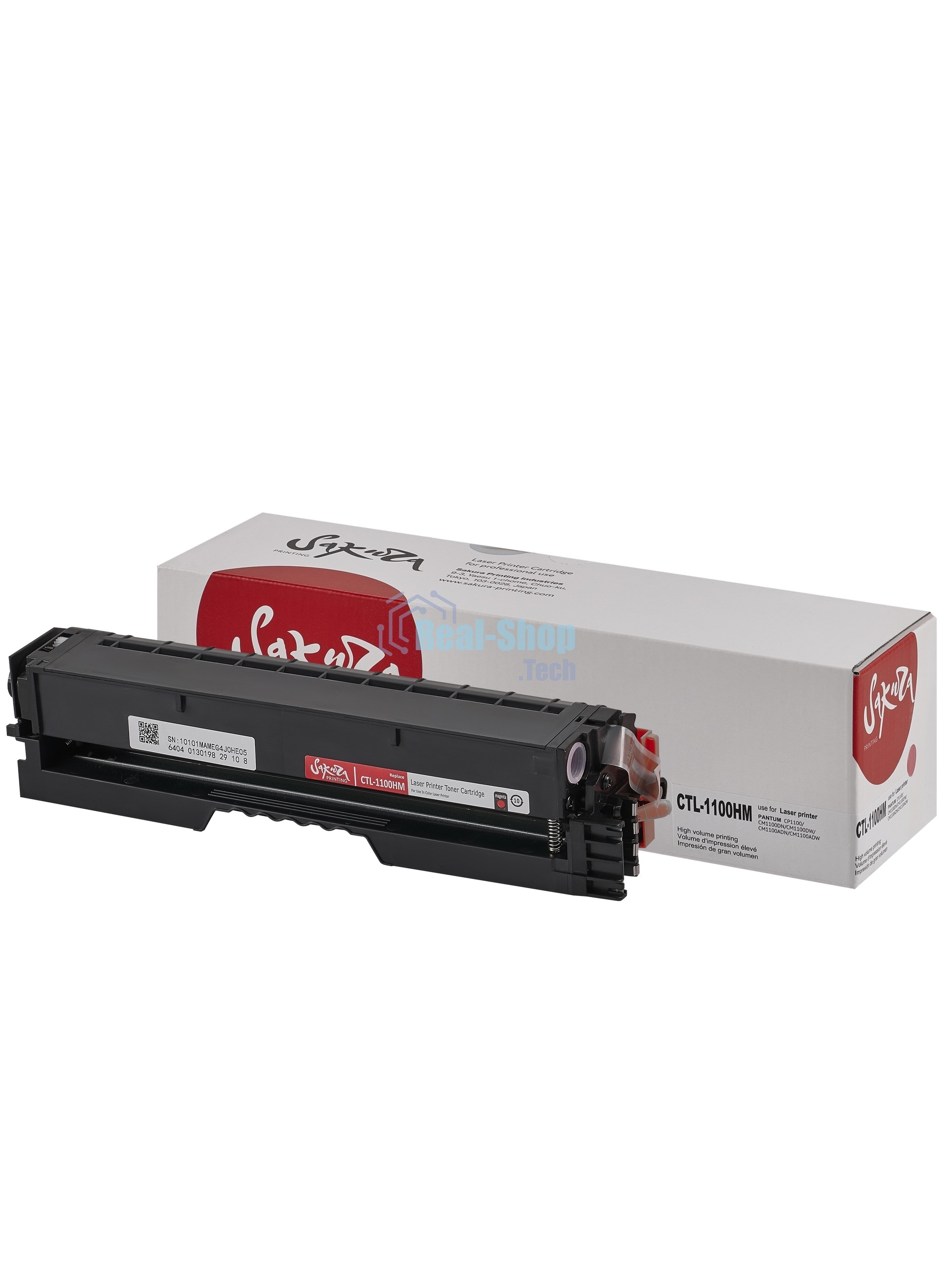 Картридж Sakura CTL-1100HM для Pantum, пурпурный, 2300к.
