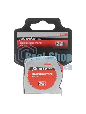 Рулетка MTX Chrom, 2 м x 13 мм, хромированный корпус