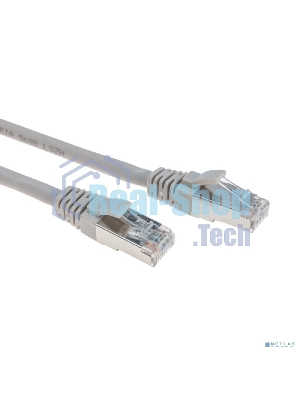 Патч-корд S/FTP Rexant cat.6a (10G), RJ45-RJ45, неэкранированный, 28AWG, LSZH, серый, 0.5 м
