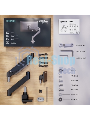 Кронштейн для мониторов Onkron G130 черный 17