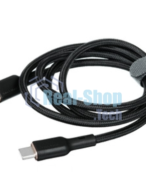 Кабель Aukey Nylon Braided 100w Kevlar 1m черный