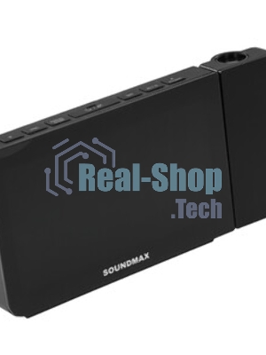 Радиочасы Soundmax SM-1533(черный с белым)