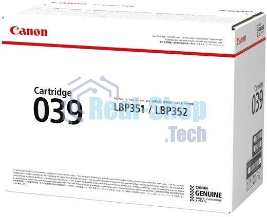 Картридж лазерный Canon Cartridge 039BK (0287C001) черный (11000 стр.) для Canon LBP351x/352x