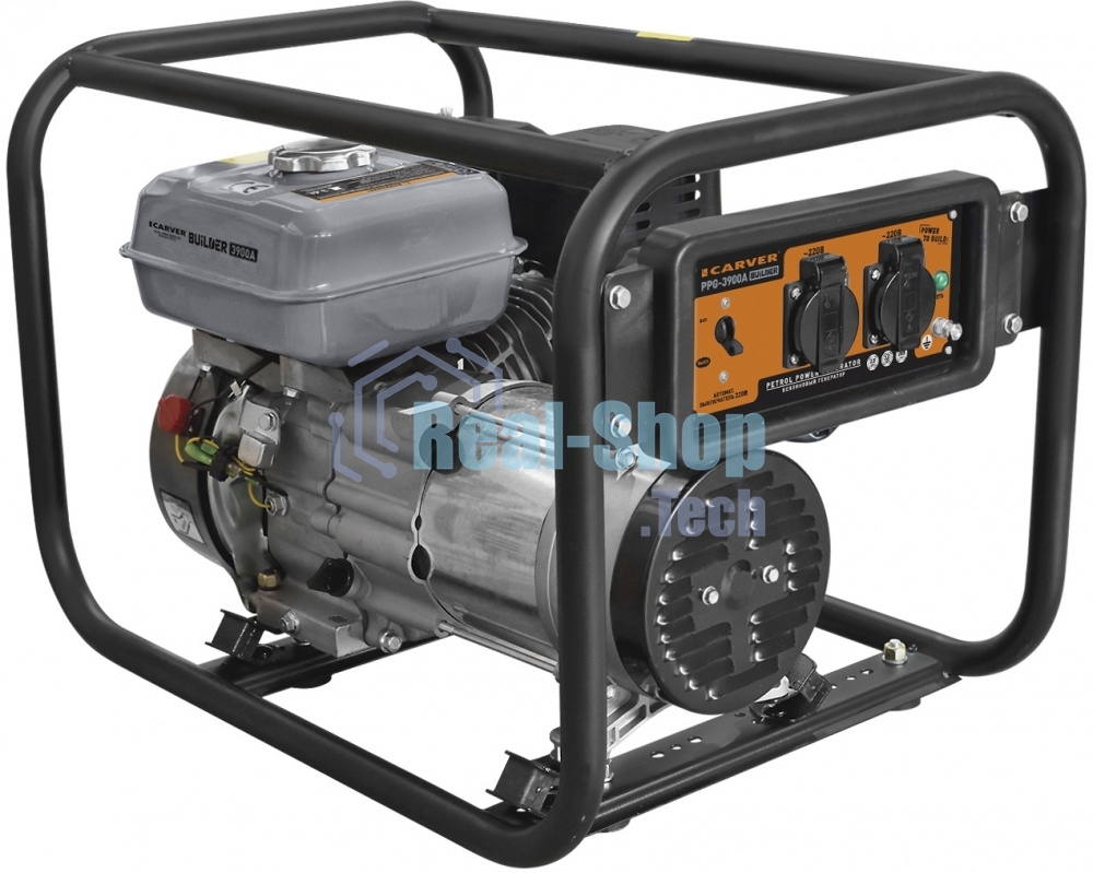 Электрогенератор бензиновый Carver PPG-3900A Builder, 3 кВт, 67 дБ, 42 кг