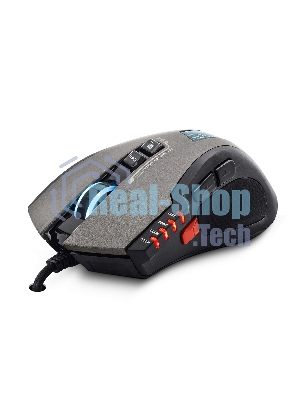 Мышь проводная Crown Gaming CMXG-711 черный, 4000 dpi, USB, кнопки - 8