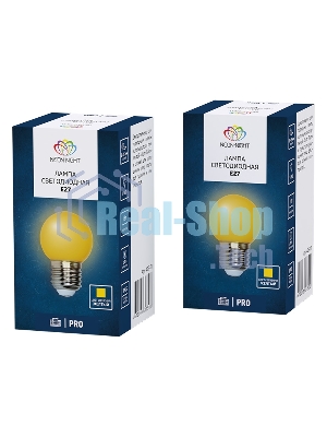 Лампа светодиодная Neon-night d-45 3 LED 1Вт шар E27 25лм 220В