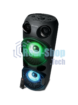 Колонка АС SVEN PS-750, черный (80 Вт, TWS, Bluetooth, FM, USB, microSD, LED-дисплей, 2х4400мА*ч)