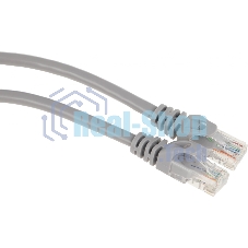 Патч-корд Premier NA102-UTP-C6-2M 10 Гбит/с UTP 4 пары cat.6 CCA molded 2м серый RJ-45 (m)-RJ-45 (m)