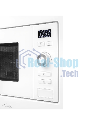 Микроволновая печь встраиваемая MONSHER 201 W 20 л, 800-1250 Вт, гриль, 8 программ, белый