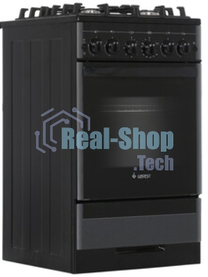Плита газовая Gefest ПГ 5500-02 0115 черный, конфорок 4 шт, духовка 52 л, 50 см x 85 см x 58.5 см