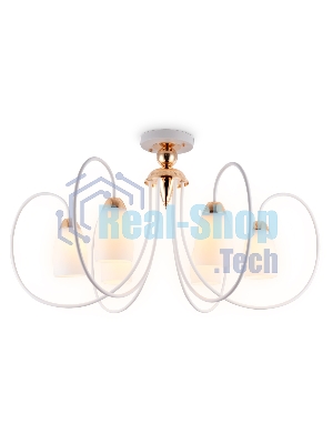 Светильник Ambrella light TR3120/6 WH/GD белый/золото E27 max 40W D850*480