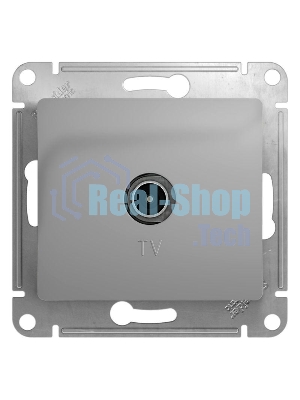 Механизм розетки TV 1-м СП Glossa оконечной 1DB алюм. SchE GSL000391