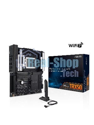 Материнская плата ASUS Pro WS TRX50-SAGE WIFI, sTR5, AMD TRX50, 4xDDR5, 4xSATA, 3xM.2, 1xSlimSAS, 1xPCI-E 5.0 x8, 1xPCI-E 4.0 x16, 1xPCI-E 4.0 x4, 2x 10Gb LAN, 2xUSB-A 2.0, 6xUSB-A 3.2 Gen 2, 1xUSB-C 3.2 Gen 2x2, 2x3.5 мм, 5.1, E-ATX