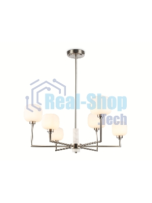Люстра Ambrella light LH53001/6 SN/FR сатин никель/белый матовый G9*6 max 40W D690*680