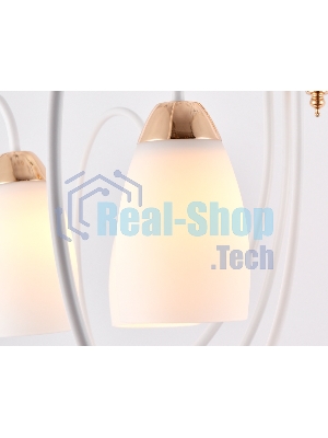 Светильник Ambrella light TR3120/6 WH/GD белый/золото E27 max 40W D850*480
