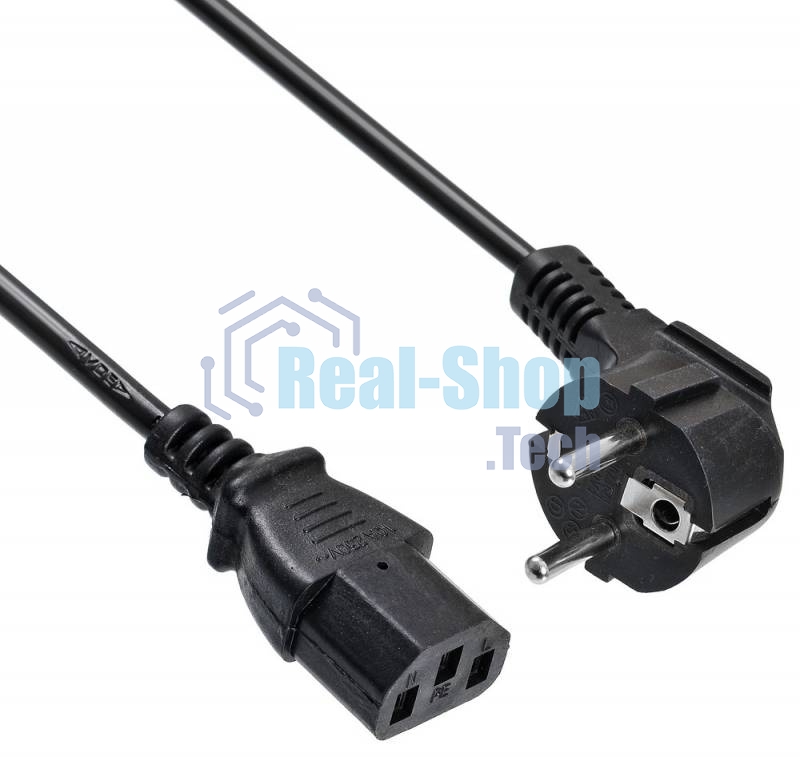 Кабель Buro BU-PCAB-3M-16A IEC C13 Евровилка 3м