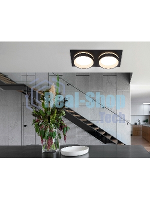 Светильник Ambrella light TN6712/2 BK черный IP44 GX53/2 max 15W 210*105*45