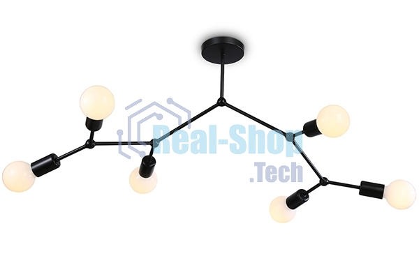 Светильник Ambrella light TR8036/6 BK черный E27*6 max 40W D670*590