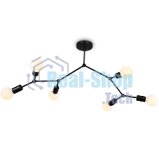Светильник Ambrella light TR8036/6 BK черный E27*6 max 40W D670*590